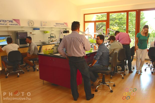 In the new lab own designed and self made furniture helps the ergonomic workflow.-4