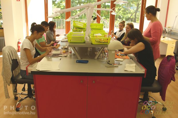 In the new lab own designed and self made furniture helps the ergonomic workflow.-5